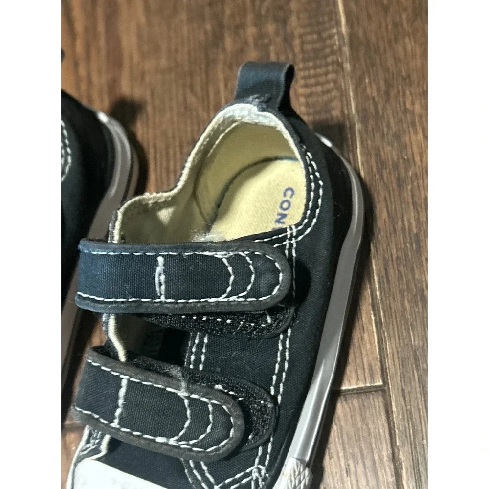 Converse Chuck Taylor All Star 2V Black Canvas Toddler Sneakers Size 5C 7J603
